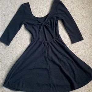 Hollister Swoopneck Cut-Out Back Skater Dress